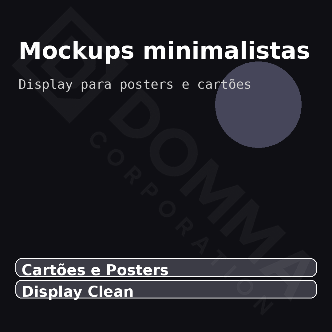 Mockups minimalistas